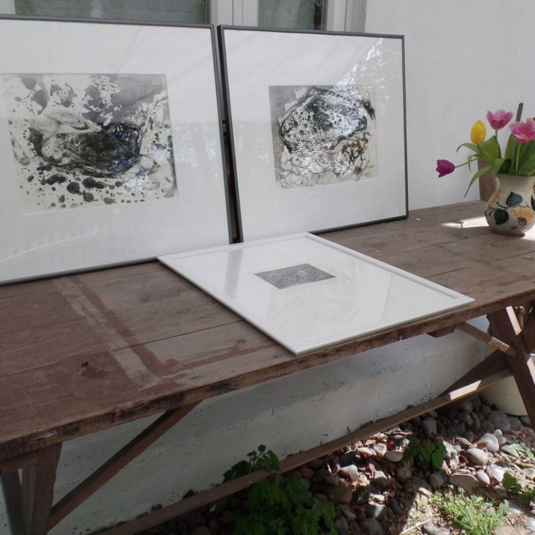 Ausstellung Hiddensee 2017 (2), ausgestellte Grafik